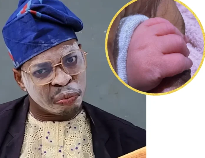 Woli Agba welcomes new baby, says it's a prophetic blessing