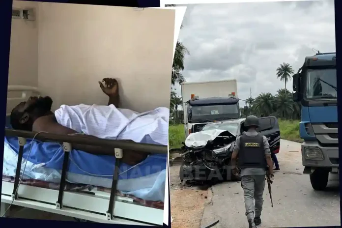 Rapper Odumodu Blvck hospitalised after involvement in ghastly motor accident